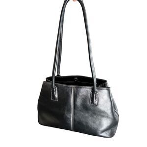 FOSSIL Black Leather Shoulder Purse Handbag